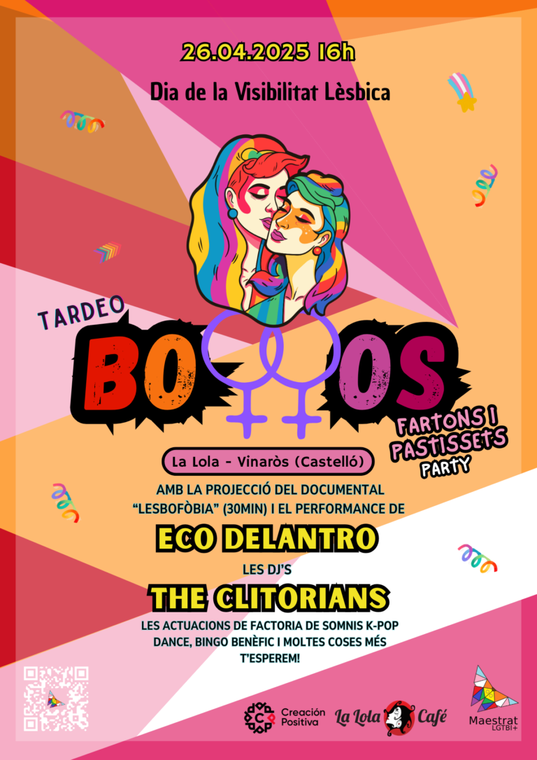 🎉 Bollos, Fartons i Pastissets Party: Festa d’aniversari de Maestrat LGTBI+ a Vinaròs